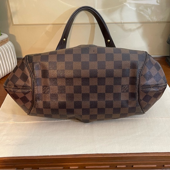 Louis Vuitton Sistina Pm Damier Ebene Shoulder Bag & Matching Sistina Wallet - Picture 11 of 14